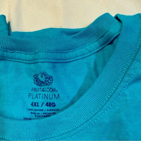 Fruit of the Loom Blue Short Sleeve Tee - Picture 2 of 4